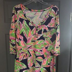 Lilly Pulitzer 3/4 sleeve cotton dress